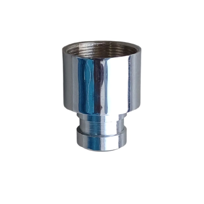 Brass CP Tap Adaptor 22 mm for Washing Machine (Fine Threaded - Socket End)