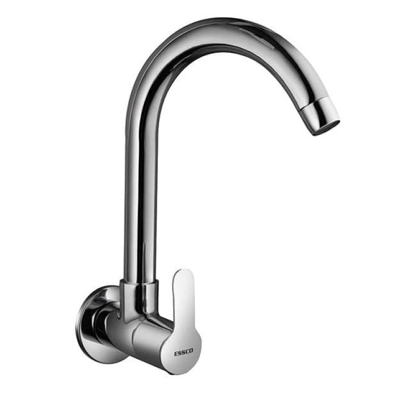 Sink Cock with Swinging Spout (Wall Mount) 