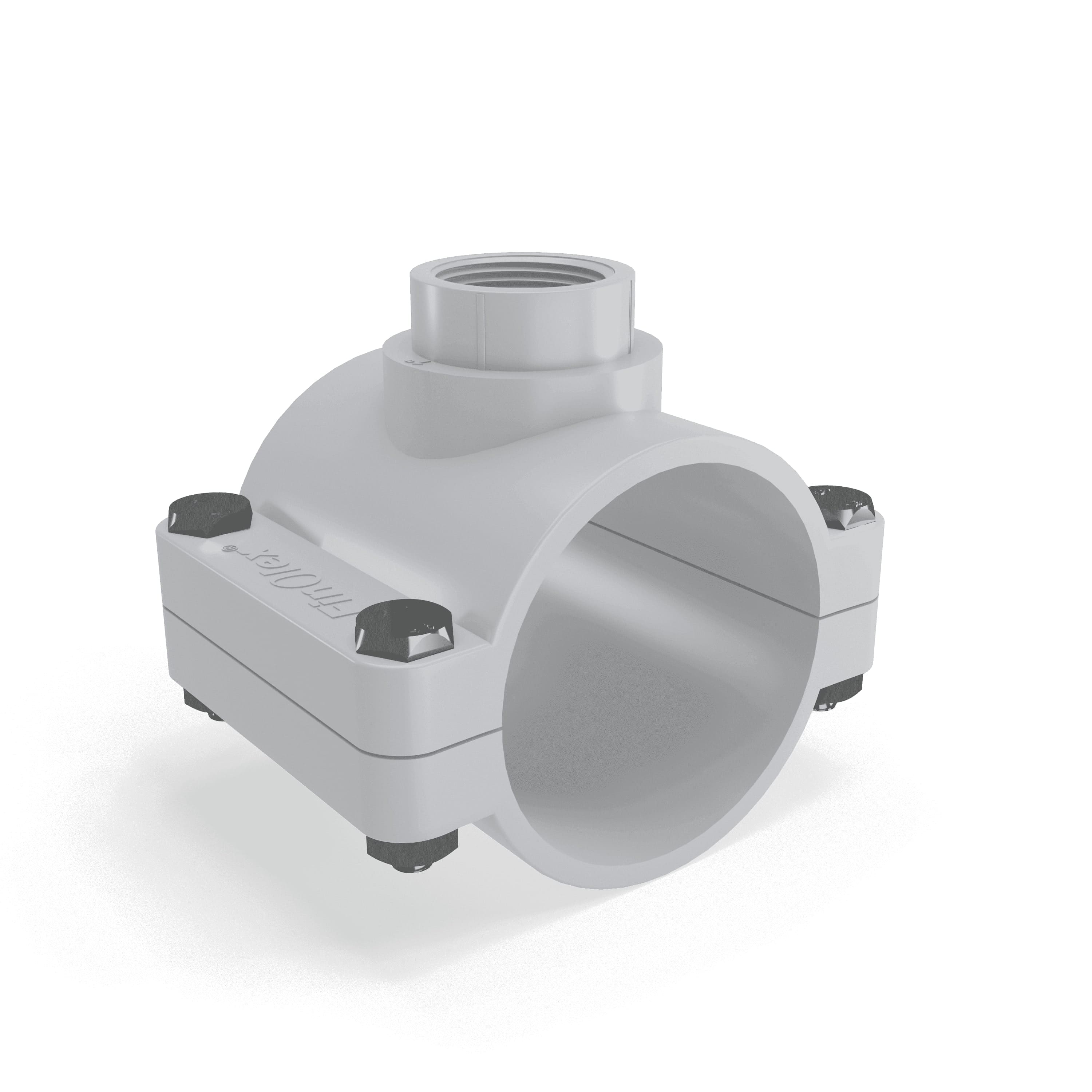 110 mm x 1" Pvc Service Saddle 6Kg/cm2 (Grey)