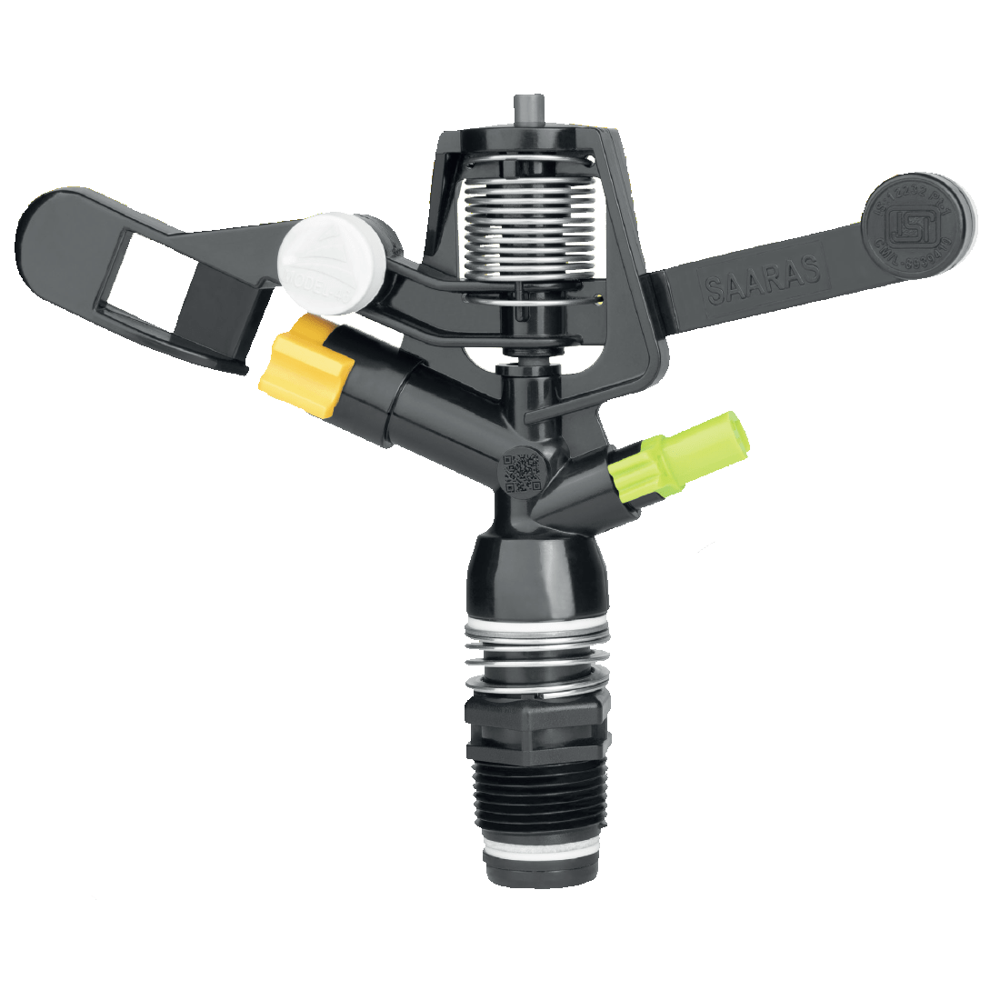 3/4 inch plastic Sprinkler Saaras - Impact Type , Full Circle, (ISI)