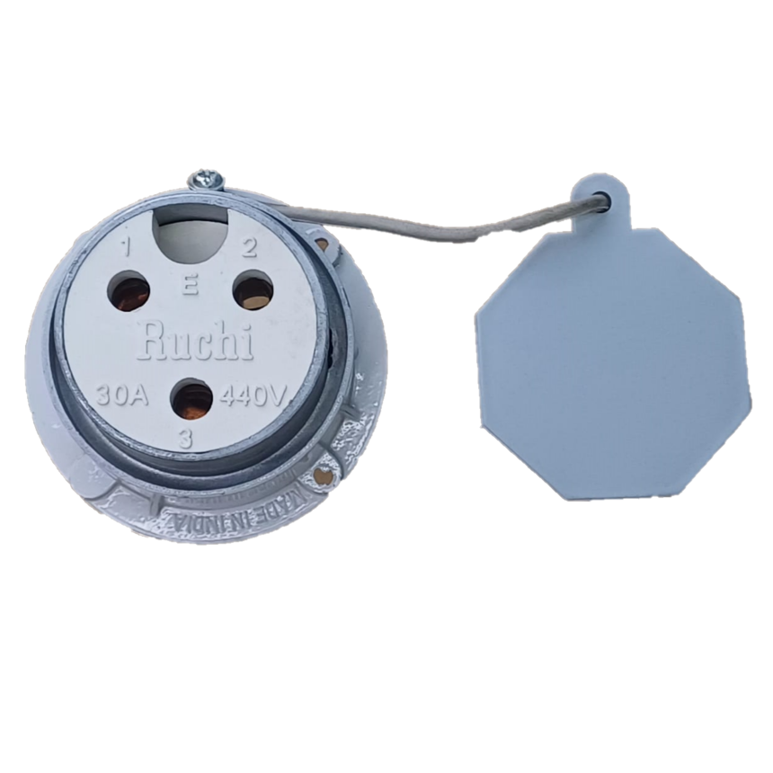 30A / 3P Metal Clad Socket