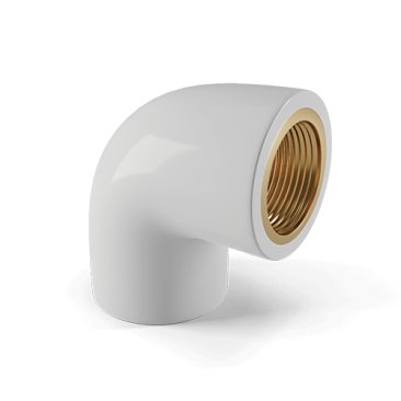 1 inch UPVC Brass Elbow 90° SCH-80