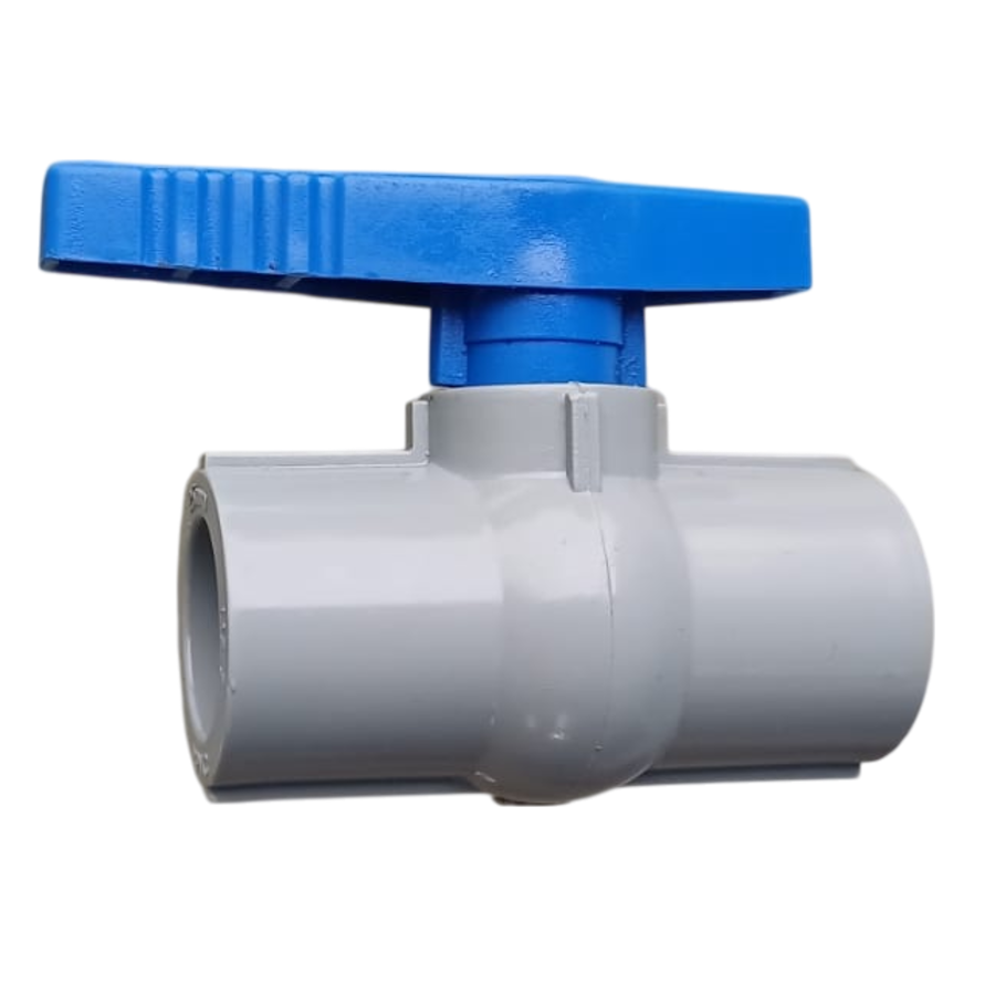 1/2 inch (20 mm) RPVC Plain Ball Valve Long Handle