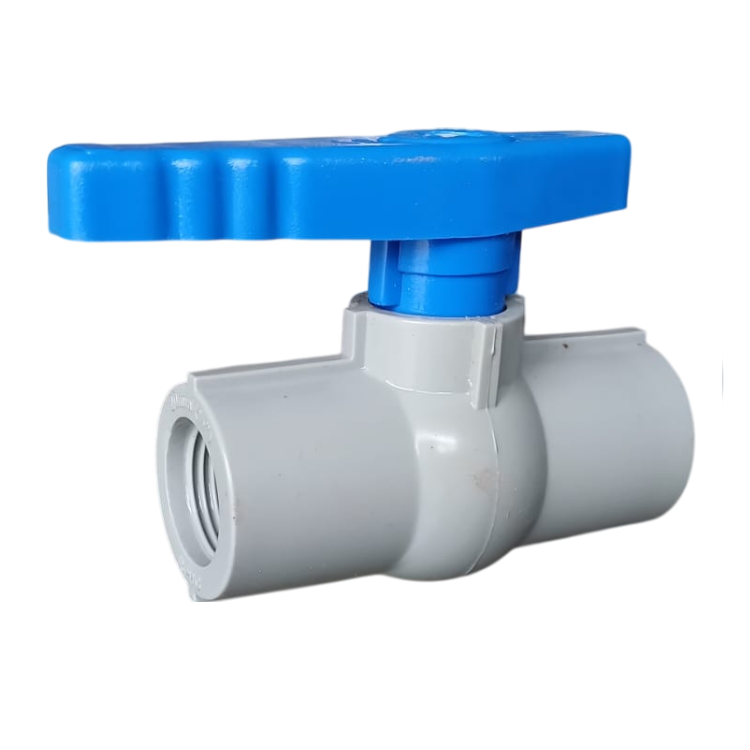 1/2 inch (20 mm) RPVC Threaded Ball Valve Long Handle